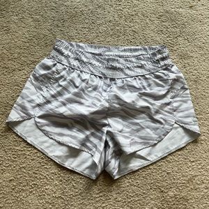 All in motion white zebra print shorts!